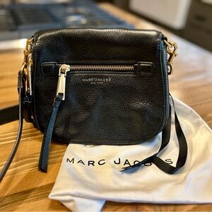 Marc Jacobs Recruit Nomad Black Crossbody Saddle Bag